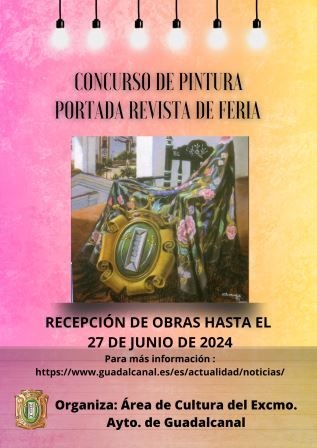 Cartel concurso portada revista de feria 2024